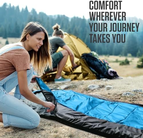 VENTURE 4TH Backpacking Sleeping Bag for Camping - Single, XXL & Double