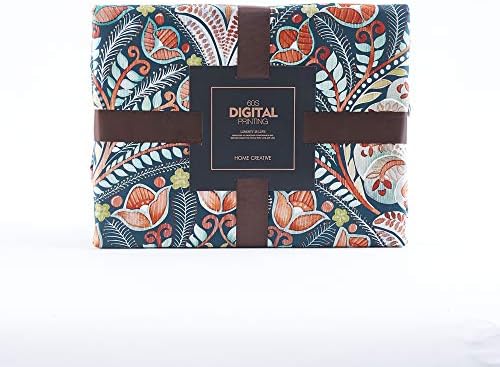 VM VOUGEMARKET Medallion Duvet Cover Set King Boho Paisley Print Bedding Set 3 Pieces Sateen Cotton Rustic Bohemian Comforter Cover with Zipper Ties