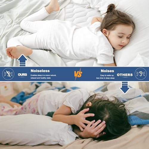 GRT Twin XL Mattress Protector Waterproof, Hollow Cotton Mattress Pad