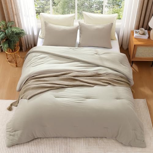 WRENSONGE Oversized King Comforter Set-3 Pieces Soft Comforter Size Bedding