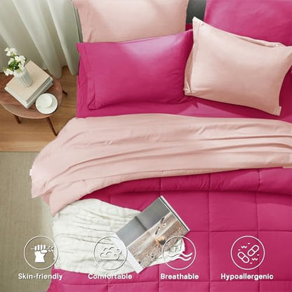 Anluoer Twin XL Comforter Set, 5 Piece Twin XL Bed in a Bag Bedding Sets