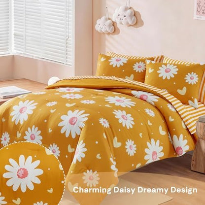 Twin XL Comforter Set with Sheets for Girls-5 Pieces Twin Bedding Sets