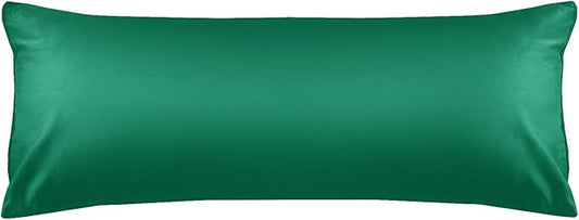 Warmstar Cotton Body Pillow Cover 1 Pack, 600 Thread Count Body Pillow case 20"x54", Long Body Pillow Case Cover Soft Breathable with Envelope Closure,Green