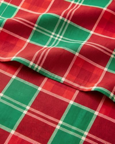 Christmas Sheet Set, Highland Tartan, Holiday Xmas Bedding Set - Queen Size