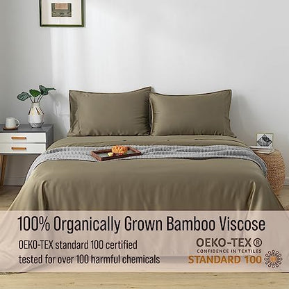 Bella Coterie | Luxury Bamboo Viscose Cal King Size Fitted Sheet Only