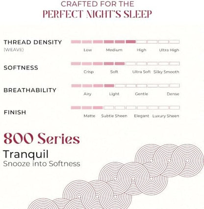 Mayfair Linen 100% Egyptian Cotton Sheets Full Size - Luxury 800 Series Tranquil Colllection Egyptian Cotton Bed Sheets Full Size (4 PC, Taupe), Soft Cooling 16" Deep Pocket Hotel Bed Sheet Set