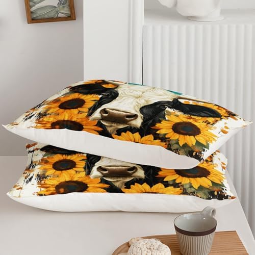 QOOMO Cow Kids Comforter Set Full Size