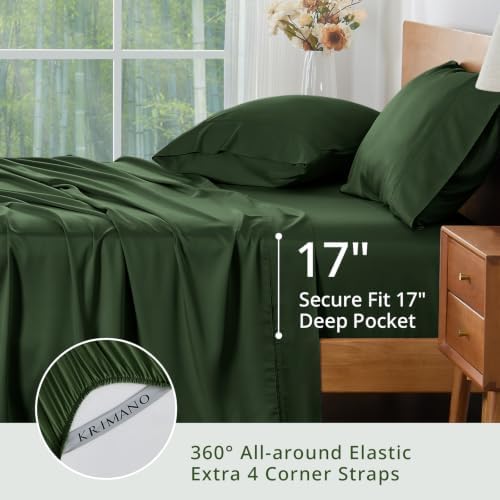 Bamboo Viscose Sheet Set California King Size, Cooling Sheets 4pcs