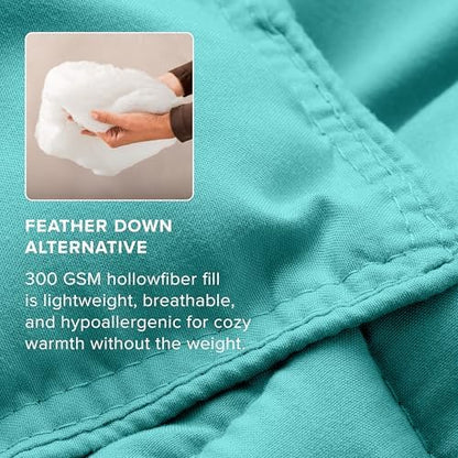 Bare Home Comforter Set - 1800 Ultra Soft (Twin/Twin XL, Turquoise)