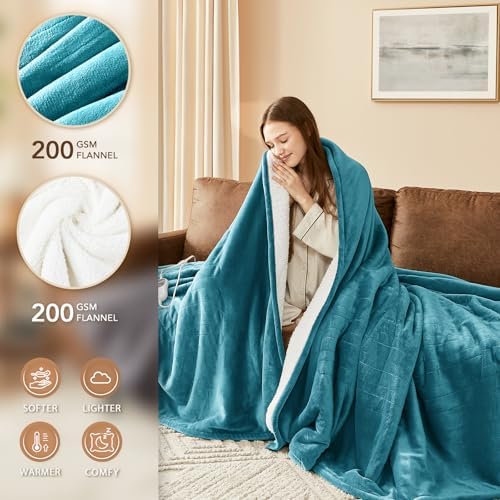 Homemate Heated Electric Blanket Full Size 72"x84" Heating Blanket