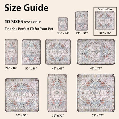 Washable Pee Pads for Dogs 36"x36" 2 Pack Reusable Puppy Potty Pad