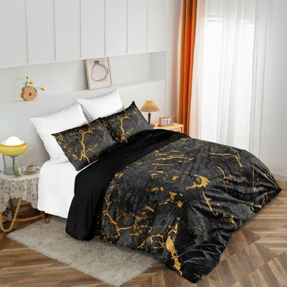 Luxury Palm Leaf Duvet Cover Set Tropical Bedding Set with Pillowcases Modern Green Comforter-Cover Bed Set Twin Size