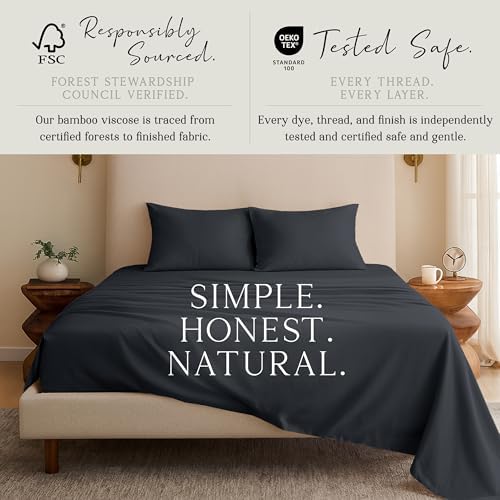 KARISSA MAE Luxury Bamboo Viscose King Size Sheet Set
