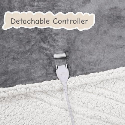 Soypipo Electric Heated Blanket 50"x60", 9 Heat Settings 10-Hour Auto-Off