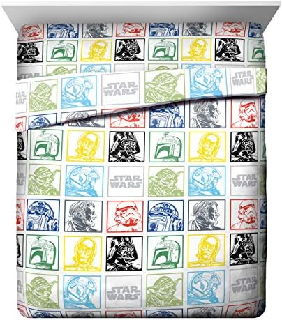 Star Wars Queen Comforter Set 5 Piece Soft Bedding for Boys, Multi