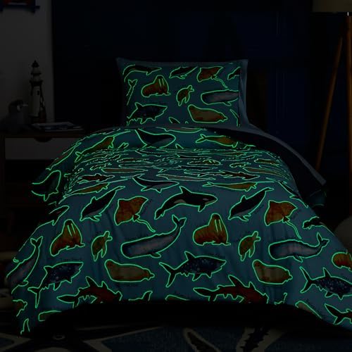 Twin Bedding Sets for Boys - 5 Pieces Ocean Bedding Twin Comforter Set