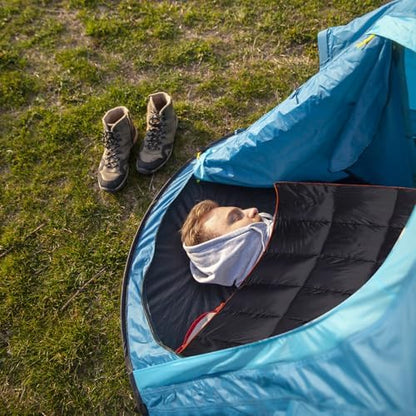 REDCAMP Alternative Down Camping Blanket, Waterproof and Warm Outdoor Travel Quilt for Camping, Hiking and Backpacking, 79"x59", Black