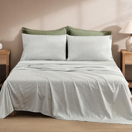 Monbix King Size Comforter Set- 7 Pieces Soft Bed in a Bag King Bedding Set