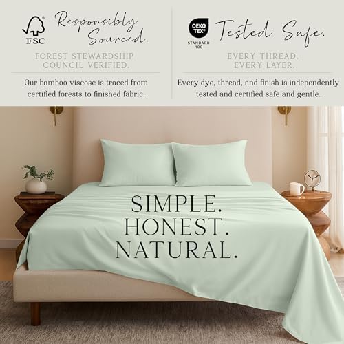 KARISSA MAE Luxury Bamboo Viscose Twin Size Sheet Set