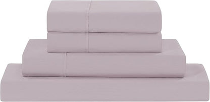Modern Threads Soft Microfiber Solid Sheets - Luxurious Microfiber Bed Sheets - Includes Flat Sheet, Fitted Sheet with Deep Pockets, & Pillowcases Dusty Mauve Twin