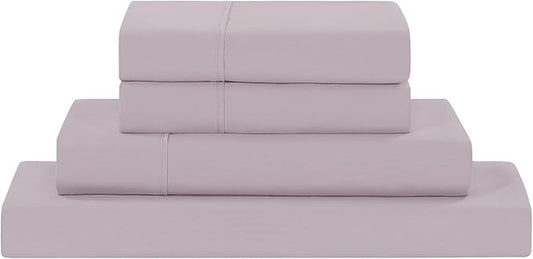 Modern Threads Soft Microfiber Solid Sheets - Luxurious Microfiber Bed Sheets - Includes Flat Sheet, Fitted Sheet with Deep Pockets, & Pillowcases Dusty Mauve Twin