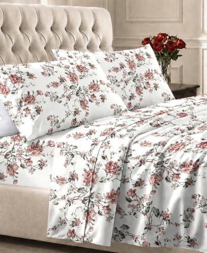 California Design Den Soft 100% Cotton Sateen Twin XL Sheets Set, 3 Pcs