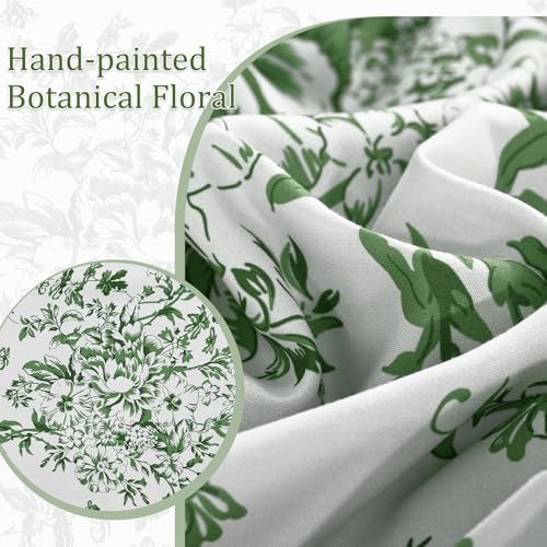 King Size Comforter Set 8 Pieces Emerald Floral Bed in a Bag Comforter Sets