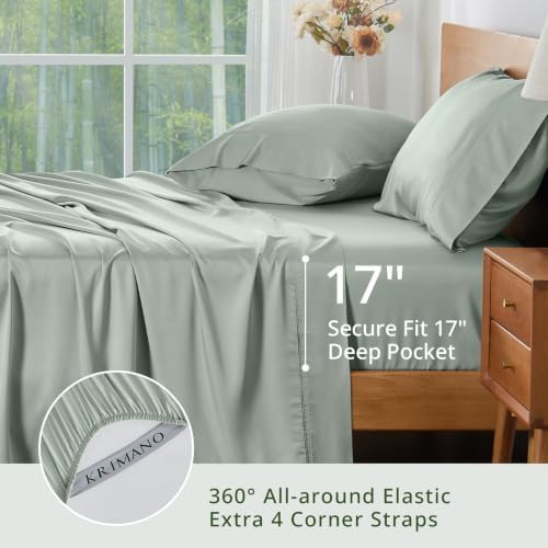 Bamboo Viscose Sheet Set Full Size, Cooling Sheets Bed Set 4pcs