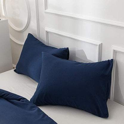 Houseri Jumeey Navy Blue Comforter Set Cal King Dark California Size Bedding Deep Classic Sets Vintage Oversized King, King(96''*104''-Comforter)