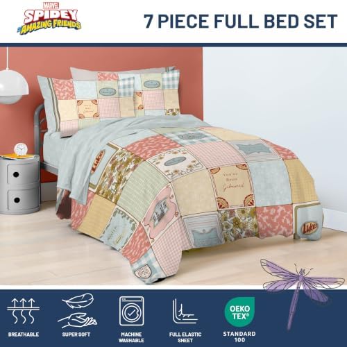 Gilmore Girls Full Size Comforter Set 7 Piece Soft Bedding for Girls, Multi