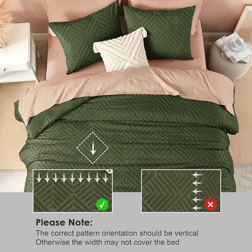 Litanika Super King Plus Comforter Set, 3 Pcs Tufted Boho Bedding Set