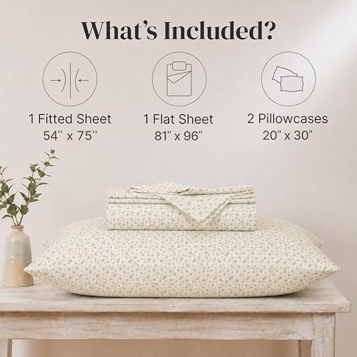 Modern Threads Silky Soft Microfiber and Wrinkle Free Sheets - Luxurious Microfiber Bed Sheets Includes Flat Sheet, Fitted Sheet with Deep Pockets, & Pillowcases Sweet Rose Gold, Full