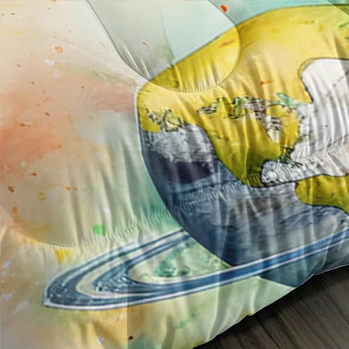 Universe Series Twin Size Comforter for Boys with 2 Pillowcases.
