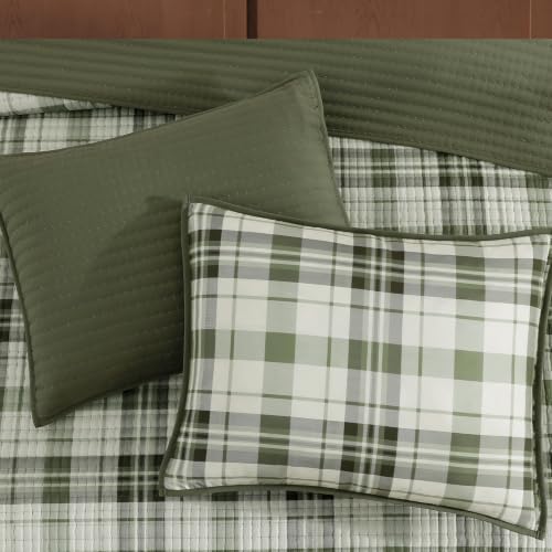 Queen Quilt-Lightweight Bedspread Plaid Quilt Queen Size Quilt Bedding Set