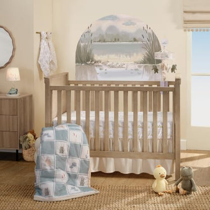 Lambs & Ivy Froggy & Friends Embroidered 3-Piece Baby Crib Bedding Set