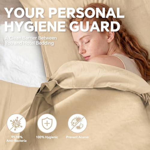 Sleeping Bag Liner,Extra Wide Travel Sheets for Hotel,3 Size