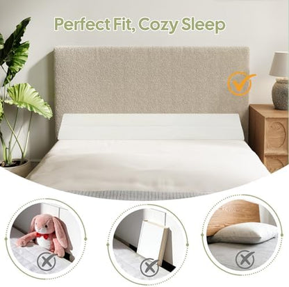 Bed Wedge Pillow for Headboard, Full Size Gap Filler Mattress