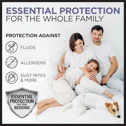 Protect-A-Bed Essential Waterproof Mattress Protector, Queen (Pack of 4)