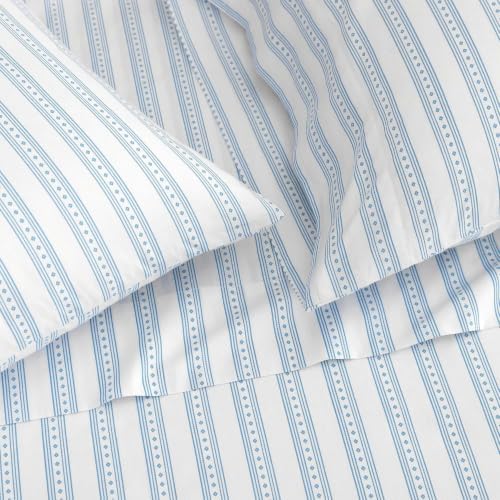 Martha Stewart - Twin Size Sheet Set with Fitted Sheet & Pillowcase