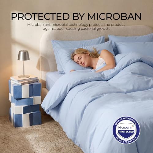 FAUNNA 100% Cotton Duvet Cover Dust Mite Bed Bug Comforter Protector TwinXL