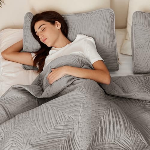 Exclusivo Mezcla Lightweight Full Queen Quilt Bedding Set, Soft Microfiber