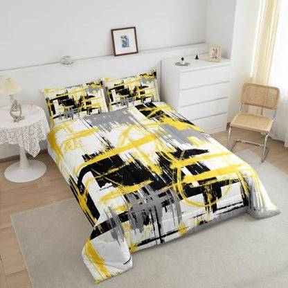 Feelyou Striped Comforter Set Twin Size Kids Boys Bedding