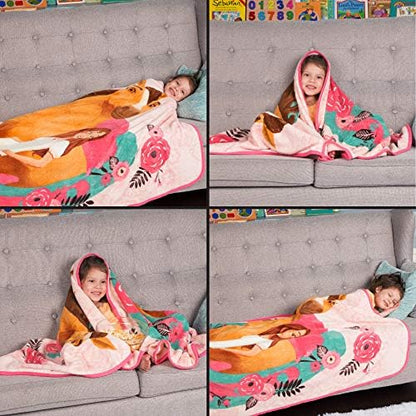 Franco Kids Bedding Super Soft Micro Raschel Throw, 46 in x 60 in, Spirit Riding Free