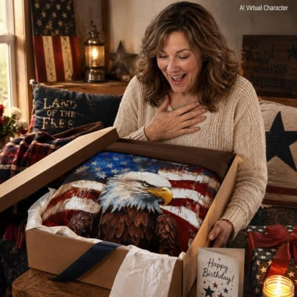 CCoutueChen American Flag Eagle Comforter Set Queen for Camo Patriotic