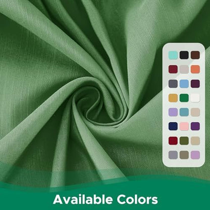 Wrap Around Bed Skirt Full Size 25 Inch Drop-Elastic Long Dust Ruffle Sage