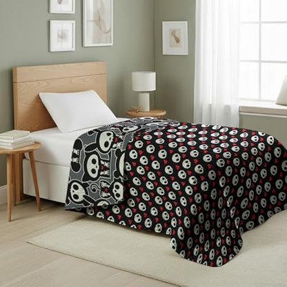 Northwest Skelanimals Party Quilted Throw Blanket 60x80 inches