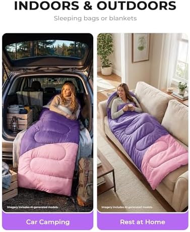 Sleeping Bags for Adults,Compact Lightweight Backpacking Sleeping Bag with Compression Sack for Youth, Camping Essentials Gearfor Hiking Travel Climbing Outdoor&Indoor Use