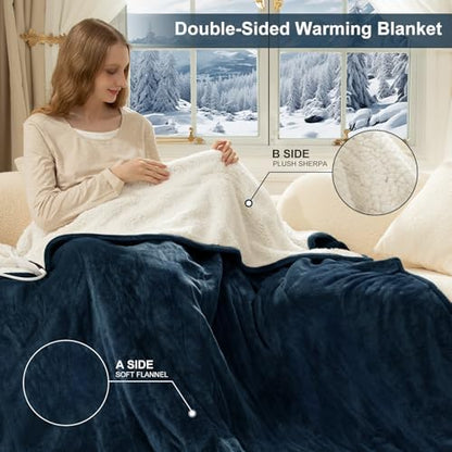 Heating Blanket Full Size, Fast Heating Full Electric Blanket