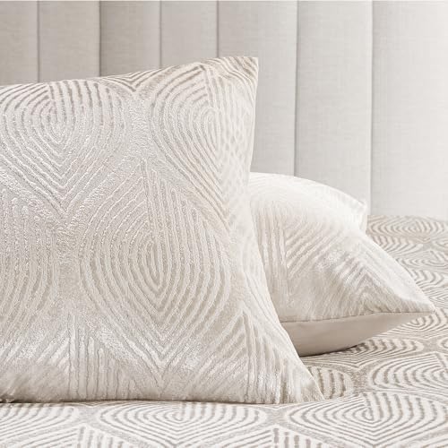 Madison Park Velvet Jacquard Champagne Cal King Comforter Set, 7pc