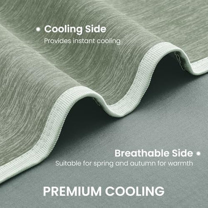 Topcee Cooling Blanket for Night Sweats Absorbs Heat to Keep Adults, Children Cool on Warm Nights, Q-Max 0.5 Cooling Blankets for Hot Sleepers, Ultra-Cool Lightweight Sofa Throw Blanket (50"x70")